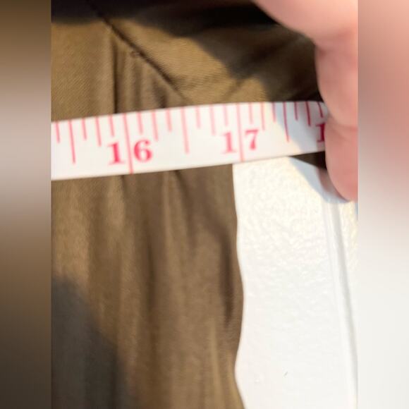 Anthropologie Grade and Gather Starla one shoulder dress brown satin neutral - Picture 9 of 9